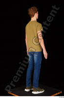  Matthew blue jeans brown t shirt casual dressed green sneakers standing whole body 0006.jpg